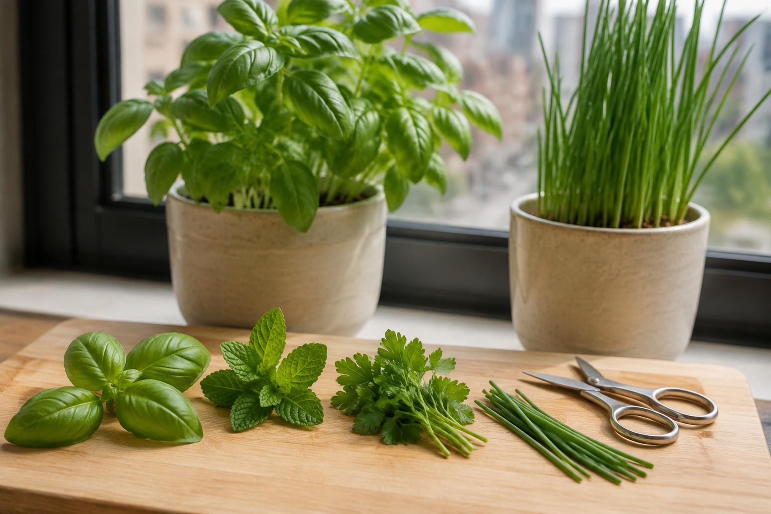 Pruning and Harvesting Indoor Herbs 01