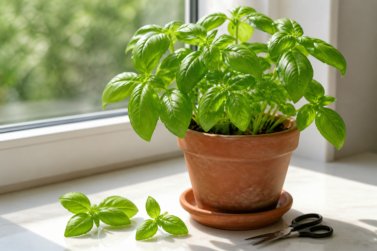Pruning and Harvesting Indoor Herbs 02